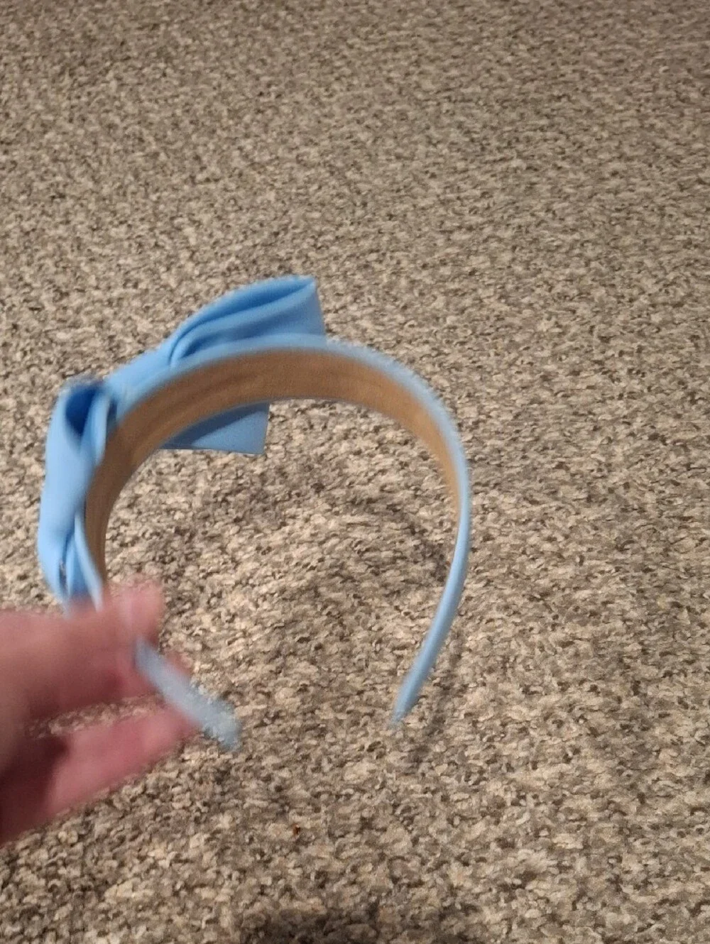 Light Blue Double Bow Headband